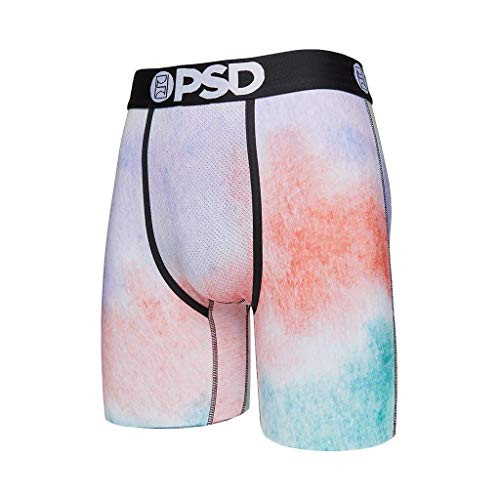 PSD Mens Brief Underwear Bottom -Black-Tie Dye  L-