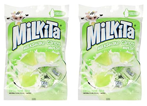 Unican - Milkita Melon Milk Candy Net Wt- 4-23 Oz -Pack of 2-