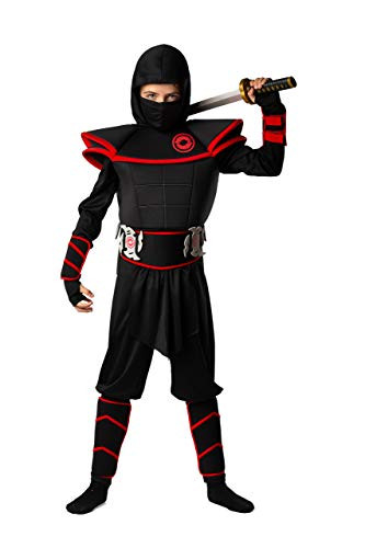 Kids Ninja Costume by BadBear  Boys or Girls Fancy Dress Ninja Costume  7pc Ninja Halloween Costume for Boys  Premium Quality Toddler Ninja Costume