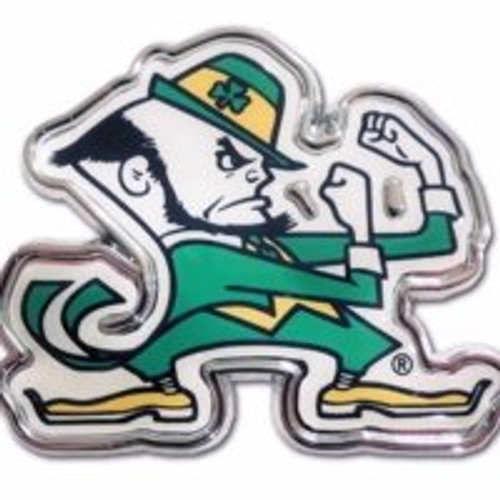 Elektroplate University of Notre Dame -Leprechaun w-Color- Emblem
