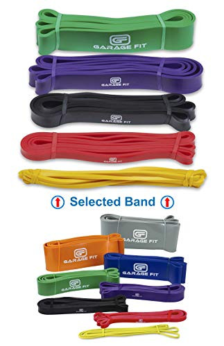 Garage Fit Pull up Assist Bands - Heavy Duty Resistance Bands  Mobility Bands  Pull Bands  Assisted Pull Up Bands  Pull-up Band -Bundle 0 Yellow 1 R