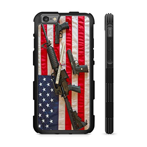 407Case Compatible with iPhone 6 iPhone 7 iPhone 8 iPhone SE 2020 US Flag Constitution Gun Rights 2nd Amendment Hyper Shock Protective Rubber TPU Phon