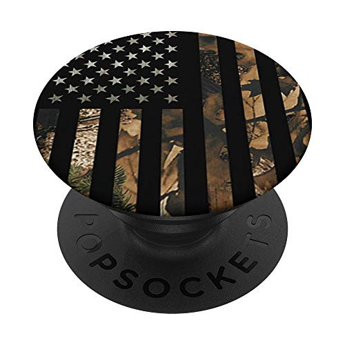American US Flag Outdoor Hunting Camping Camouflage Gift PopSockets Grip and Stand for Phones and Tablets American US Flag Outdoor Hunting Camping Camouflage Gift PopSockets Grip and Stand for Phones and Tablets