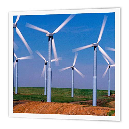 3dRose ht-95201-3 USA  Washington  Wind Turbines Energy US48 CCR0118 Charles Crust Iron on Heat Transfer for White Material  10 by 10
