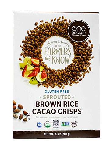 One Degree Organic Foods Veganic Sprouted Brown Rice Cacao Crisps -- 10 oz - 2 pc