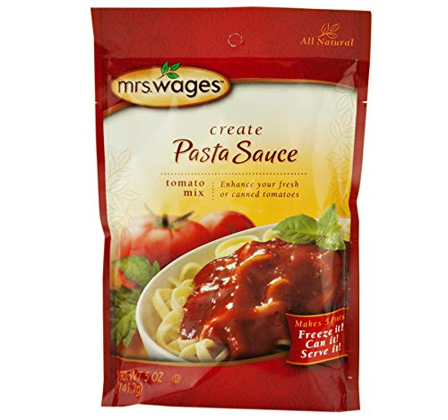 Mrs- Wages Create Your Own Pasta Sauce Mix in 5 oz- Packets -2 Packets-