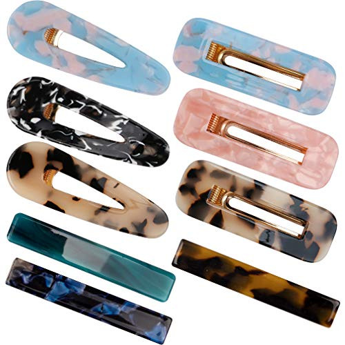 Acrylic Resin Hair Barrettes Alligator Hair Clips 9 PCS Hair Clips Marble Pattern Hairpins Geometric Clips for Women Girls Hair Accessories Acrylic Resin Hair Barrettes Alligator Hair Clips 9 PCS Hair Clips Marble Pattern Hairpins Geometric Clips for Women Girls Hair Accessories