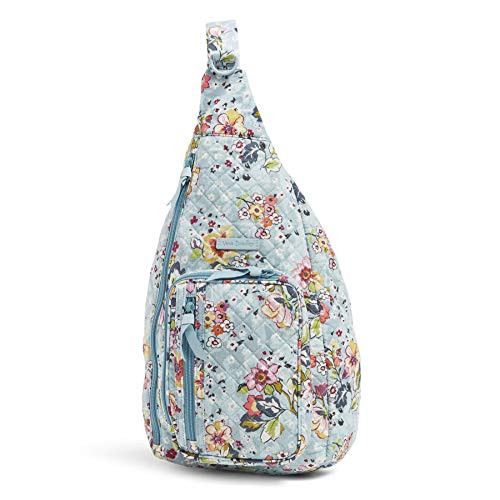 Vera Bradley Womens Signature Cotton Sling Backpack  Floating Garden  Mini