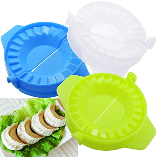 QY 3PCS Plastic Dumpling Maker Ravioli Pierogi Dough Press Mold Mould