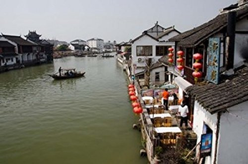 Posterazzi View of river village with boats Zhujiajiao Shanghai China Poster Print by Cindy Miller Hopkins -16 x 11- Posterazzi View of river village with boats Zhujiajiao Shanghai China Poster Print by Cindy Miller Hopkins -16 x 11-