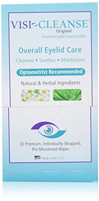 Visi-Cleanse Rinse-Free Eyelid Cleansing Wipes