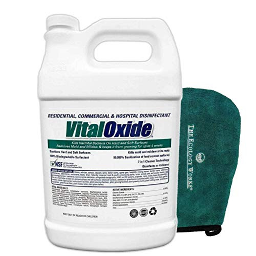 Vital Oxide Disinfectant  Deodorizer  Cleaner  Food-Contact Sanitizer  Kills Mold and Mildew  Eliminates Odors  Industrial Commercial Grade  Includes