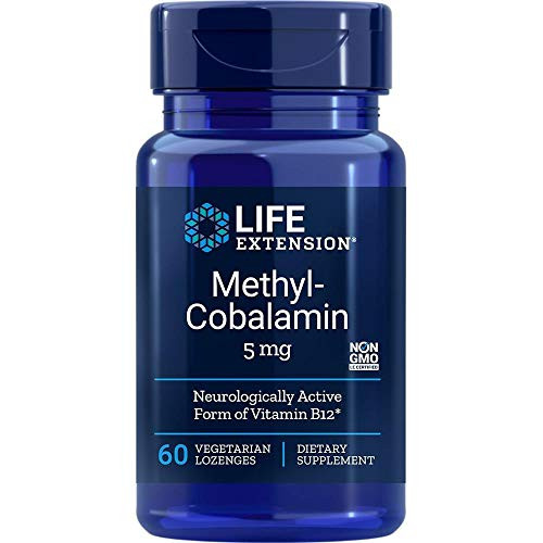 Life Extension Methylcobalamin 5mg  60 Vegetarian Lozenges