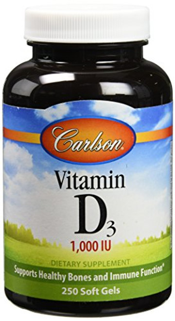 Carlson Vitamin D3  1000 IU  250 Softgels