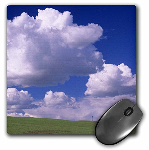 3dRose WA  Whitman County  Palouse  barn and windmill - US48 JWI1979 - Mouse Pad  8 by 8 inches -mp-96110-1-