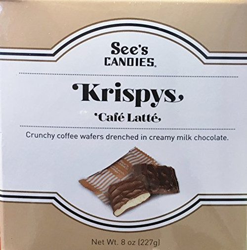 Sees Candies 8 oz- Cafe Latte Krispy-r-