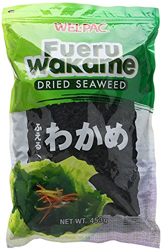 Wel-Pac Dried Seaweed Fueru Wakame For Soup And Cooking  1 lb-