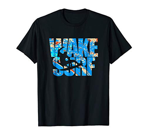 Wake Surf Wakesurfing T Shirt Boat Lake Board Surfboard