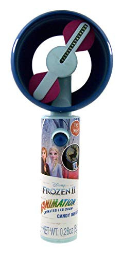 Disney Frozen 2 Light Up Fanimation Animated Fan Toy with Candy Christmas Gift  0-28 Ounce