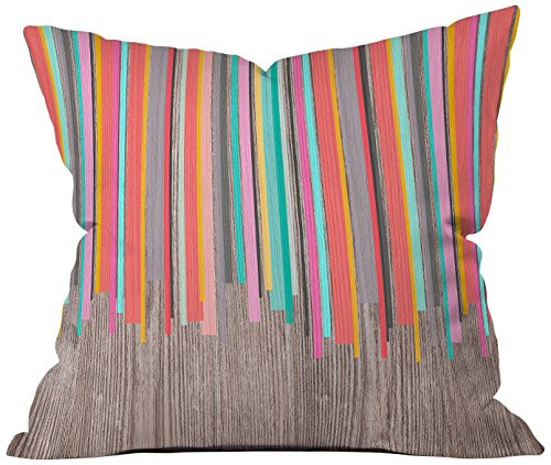 Deny Designs Iveta Abolina Stripe Happy Throw Pillow  Extra Large-26 x 26