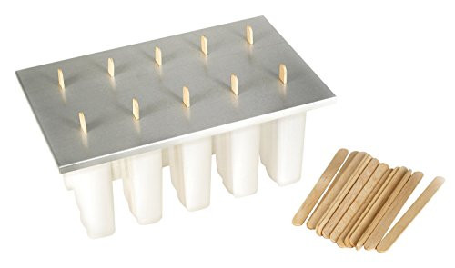 Fox Run Frozen Popsicle Maker Ice Pop Mold  with 24 Sticks  BPA-Free