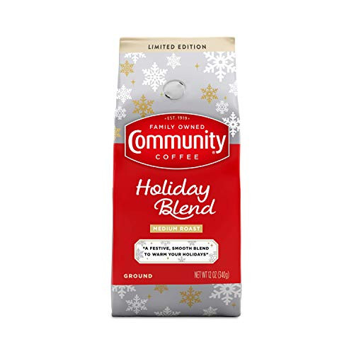 Community Coffee Holiday Blend  12 Ounce Medium Roast  Premium Ground Coffee  12 Ounce -Pack of 1-