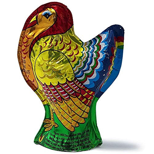 Madelaine Highly Detailed 3-dimensional Solid Premium Milk Chocolate Turkey -2 1-2 OZ-