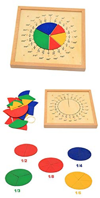 Danni Baby Early Education Circular Fraction Division Math Teaching Aids Montessori Round Fraction Board Children Wood Math Educational Toys Danni Baby Early Education Circular Fraction Division Math Teaching Aids Montessori Round Fraction Board Children Wood Math Educational Toys