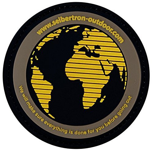 Seibertron Orange Earth PVC Rubber 3D HookandLoop Touch Fastener Patch Tactical Patch