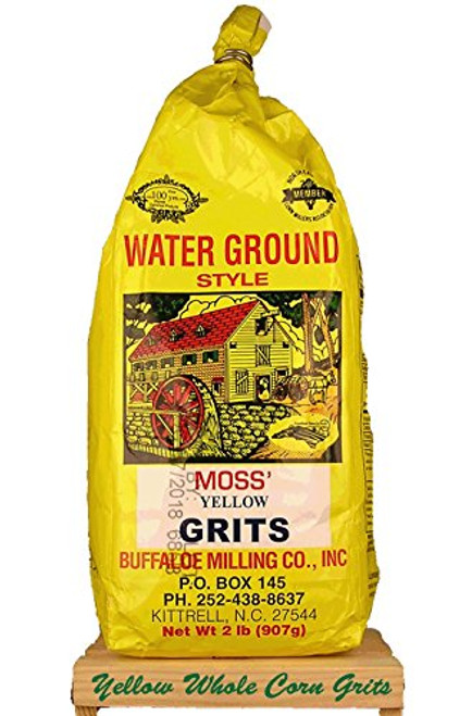 Moss Water Ground Yellow Corn Grits 2 Lbs Moss Water Ground Yellow Corn Grits 2 Lbs