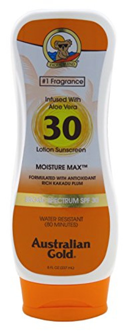 Australian Gold Spf30 Lotion 8 Ounce Moisture Max Sunscreen -235ml- -2 Pack- Australian Gold Spf30 Lotion 8 Ounce Moisture Max Sunscreen -235ml- -2 Pack-