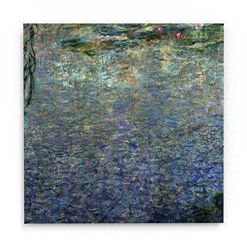 Trademark Fine Art Waterlillies Morning II by Vincent Van Gogh  White Metal Art 16x16  Multi-Color