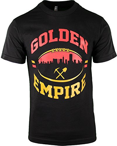 Mens T Shirt 40oz 9MM Gold Gun Mens T Shirt San Francisco Pistol Golden Empire -Golden Empire  S-