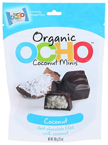 OCHO Candy The Organic Bar Coconut Minis Pouch  3-52 oz
