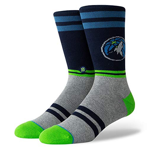 Stance M558D18MIN Mens City Gym Twolves Socks Navy - L -9-12- Stance M558D18MIN Mens City Gym Twolves Socks Navy - L -9-12-
