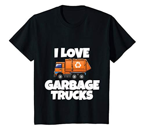 Kids Kids I Love Garbage Truck Kids T Shirt for a little boy or g