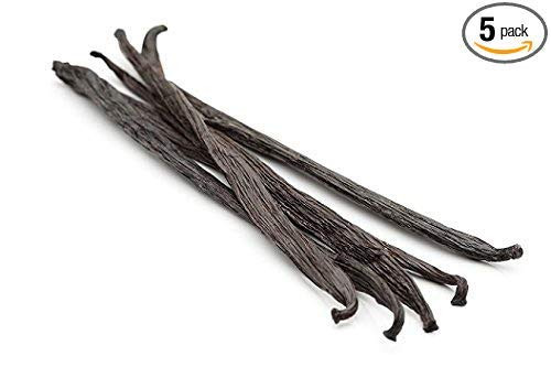 5 - Bourbon Madagascar Vanilla Beans - Gourmet Prime Grade A 5 - Bourbon Madagascar Vanilla Beans - Gourmet Prime Grade A