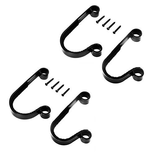 4PCS Gun Rack Shotgun Hooks Rifle Hangers Archery Bow Felt Lined Wall Mount Storage