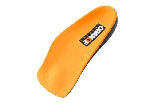 Orange Insoles G 3-4 Fits MENS shoe 13-5-14-5 Uses a heel cup  contoured medial arch  and metatarsal pad to help with better alignment and weight dis