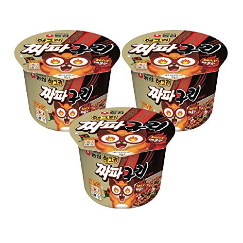 -Nongshim- Jjapaguri Cup Ramen Noodle Soup 3 sets - Korean food - Korean ramen - Korean Noodle Soup - Parasite noodle - Ram Dom - Neoguri - Jjapaguett