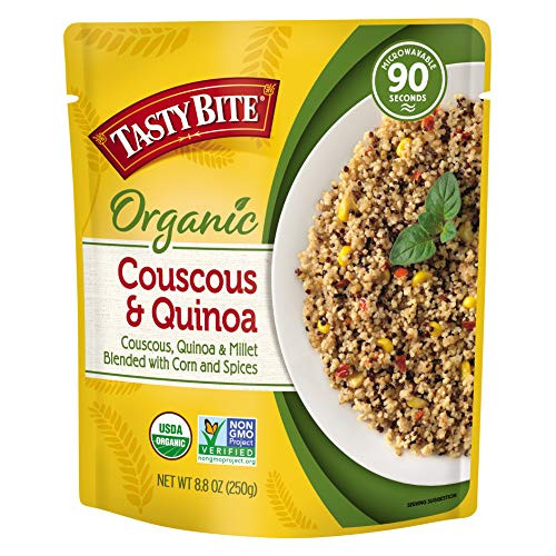 Tasty Bite Couscous and Quinoa  Microwaveable Ready to Eat Entrée  8 Ounce -Pack of 6-