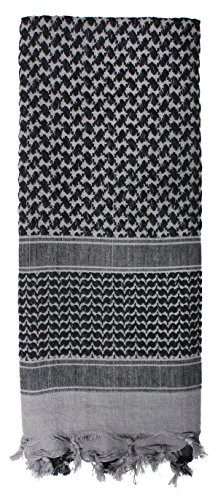 Rothco Lightweight Shemagh Tactical Desert Keffiyeh Scarf  Grey
