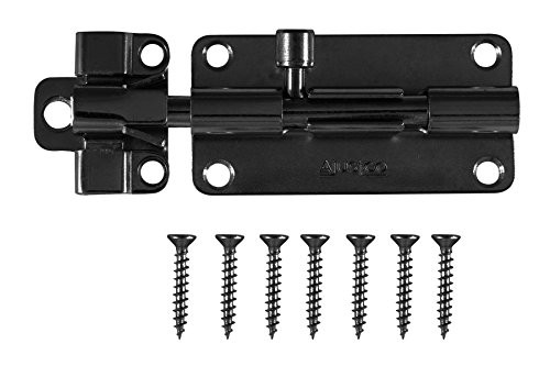 AjustLock 4 Inch Barrel Bolt Lock -Zinc Black-