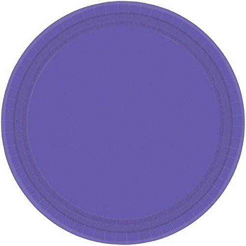 New Purple Round Dinner Paper Plates, 20 Ct. | Party Tableware