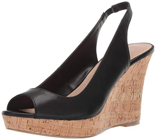 Charles by Charles David Womens Leandra Wedge Sandal Black 11 M US