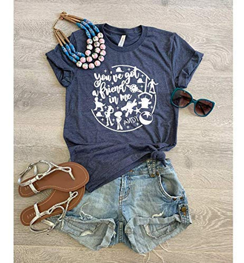 XX Large-Unisex Fit-Navy-Youve Got A Friend In Me-Disney Inspired Shirt-Disney Toy Story Shirt-Free Shipping-Screen Printed With Eco Ink-