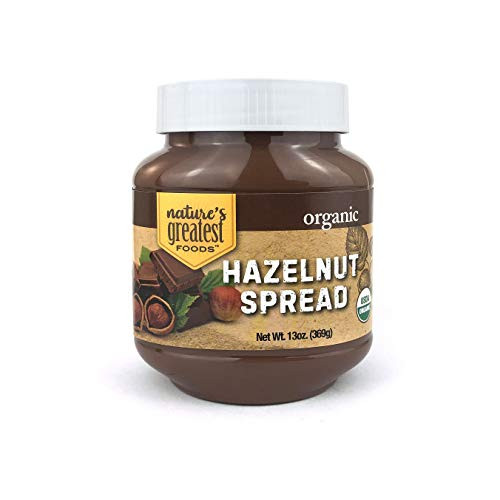 Natures Greatest Foods  Organic Hazelnut Spread  13-Ounce
