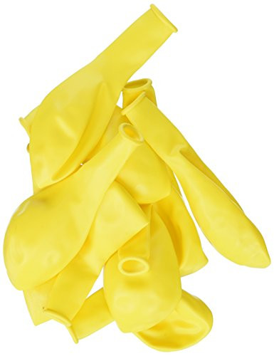 Qualatex 43678 Citrine Yellow Latex Balloons, 9", Yellow, Pack of 100