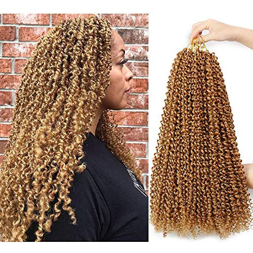 Passion Twist Hair 18inch 6packs Water Wave Crochet Braids for Passion Twist Crochet Hair Passion Twist Braiding Hair Hair Extensions -18inch 6packs
