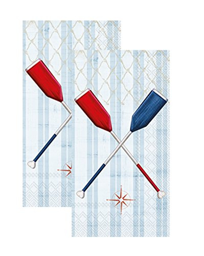 Ideal Home Range 3-Ply Paper Paddle  16 Count Guest Towel Napkins Set of 2